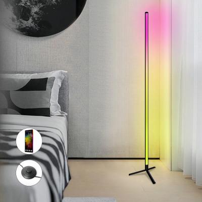 China Modern Super Light Column Adjustable Desk Tripod Corner Floor Lamp Reading Smart LED RGB Floor Lamp Corner Floor Lamp for sale