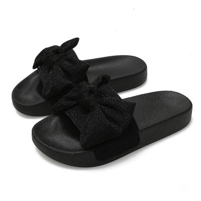 China EVA Women Slides Sandals Bowknot Casual Beach Comfort Slippers for sale