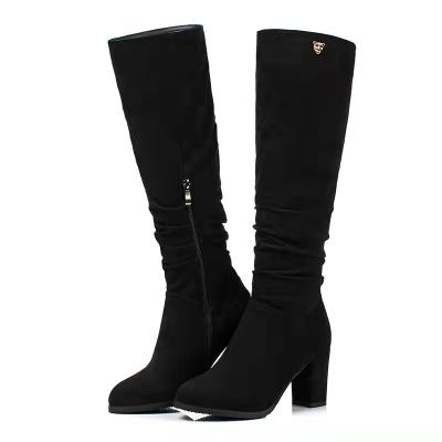 China 2021 Thermal winter long women's boots with widened thigh boots. for sale