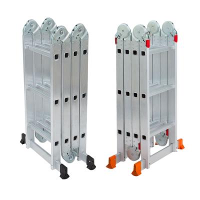 중국 Aluminum folding ladders large and small folding ladders multifunctional hinge aluminum folding ladders climbing ladder telescopic ladder 판매용