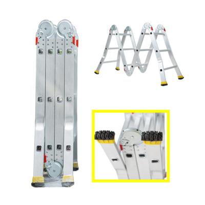 Κίνα Engineering Multifunctional Herringbone Folding Ladder Folding Ladders Aluminum Alloy Quadruple Common Deck Ladder Small προς πώληση