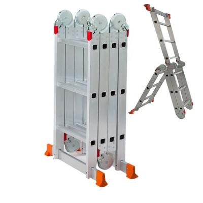 China Folding Ladders Aluminum Universal Ladder With Small Hinge 4x3 4x4 4x5 Steps for sale