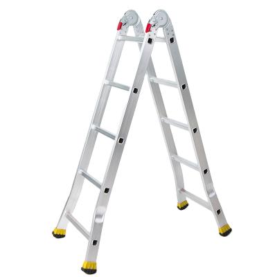 China Aluminum Step Ladder 4x2 4x3 4x4 4x5 4x6 Folding Ladders /Multipurpose Folding Ladder 7m 3m 4m 5m 6m for sale