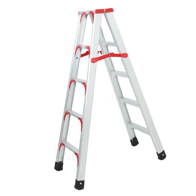 China Chinese customized portable herringbone ladder folding ladder mobile aluminum ladder platform folding ladders double for sale