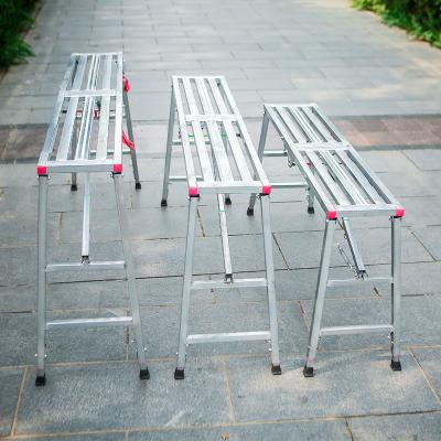 China Multifunctional Galvanized Movable Telescopic Folding Ladders Horse Saddles Folding Ladder Made in China for sale