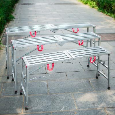 China Folding ladders China made indoor decoration activity table folding ladder telescopic folding horse saddles lifting scaffolding for sale