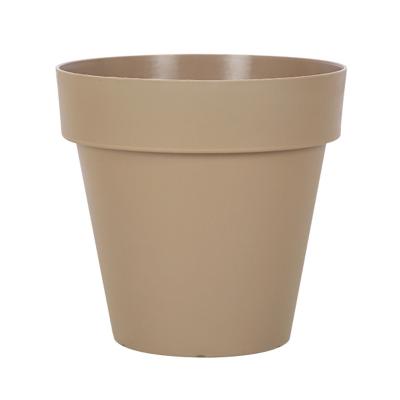 China Balcony Flower Pots Minimalist Open Pot PP Resin Plastic Succulent Garden Round Large Size Plants Planters Green Plant Succulent Garden for sale