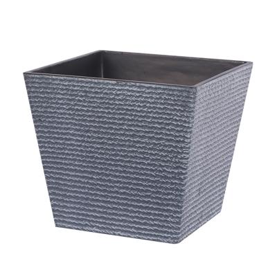 China Modern Plastic Flower Pot Decorative Square Large Plant Bonsai Pots Decor Green Plant Container Home Planters for sale