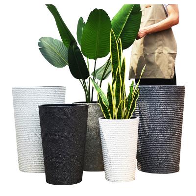 China Large Modern Plant Planters For Green Plants Office Home Wholesale Large Decor Size Round Flower Pots Tall for sale