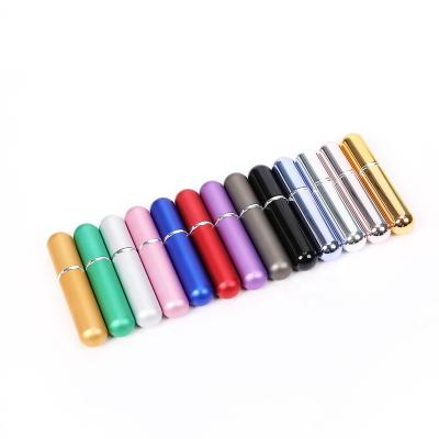 China Mini Travel Refill 5ml Cosmetic Portable Atomizer Empty Aluminum Perfume Bottle Packaging Sprayer for sale