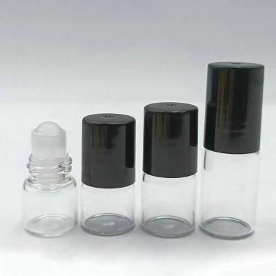 China Perfume 1ML 2ML 3ML 5ML Glass Empty Transparent Essential Oil Bottles Small Roll On Bottle Rollerballs Rollerball Container for sale