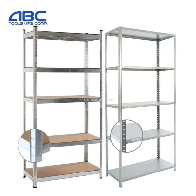 China Cheap Corrosion Protection GS Steel Storage Wood Shelves Warehouse Rack Galvanized Shelving Unit for sale