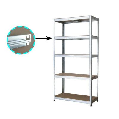 China Corrosion Protection 5 Tiers Boltless Storage Racking Garage Shelving Shelves Unit Stacking Racks for sale