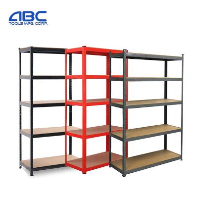 China Corrosion Protection Heavy Duty Slotted Angle Metal / Boltless Steel Storage Stacking Racks And Shelves For Garage for sale