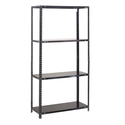 China Wholesale Heavy Duty 5 Tier Corrosion Protection Stacking Bolted / Boltless Galvanized Steel Storage Rack With Black Color for sale