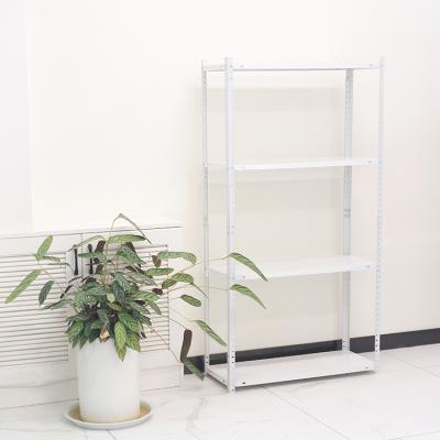 China Corrosion protection wholesale white color boltless rack 5 layers bolted / boltless galvanized steel shelf metal shelving rack for sale