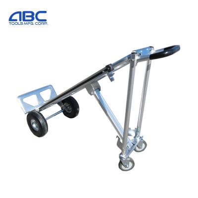 China Durable Heavy Duty Portable 4 Wheel Convertible Multi Function Folding Aluminum Hand Truck Cart for sale