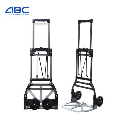 China Durable Folding Aluminum Hand Airport Trolley Luggage Cart for sale