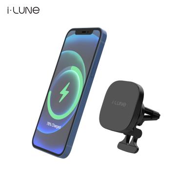 China Top Selling Magsafing 15w Qi Mobile Phone 2022 Wireless Charger Car Charging Top Fast Wireless Auto Car Clamp Mount Charger Stand for sale