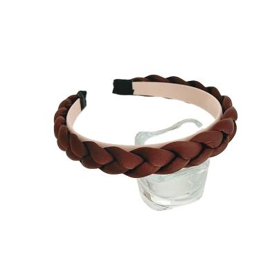 China European and American luxury hair accessories design braid style bright color tied headbands for women for sale