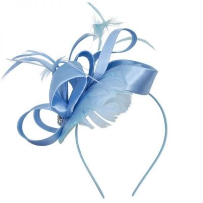 China Hair decoration customized European and American bridal party stage accessories hair feather headdress banquet boutique stunning hair accessories for sale