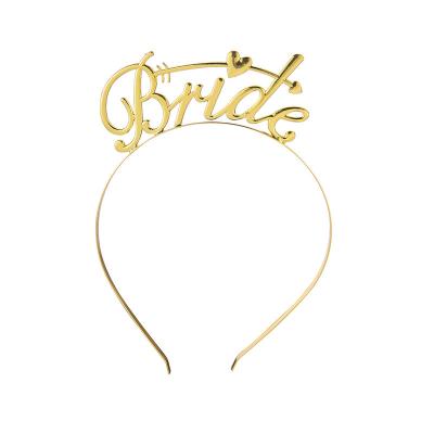 China Party New Product Alloy Tiaras Wedding Crown For Bride Heart Shape Metal for sale