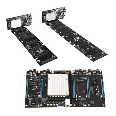 China Desktop motherboards ETHSW-2 ETHSW-3 ETH79 motherboard X79 support RX580 3070 5 GPU 6GPU 8 GPU 8GPU Riserless hash 3080 3090 6800 board for sale