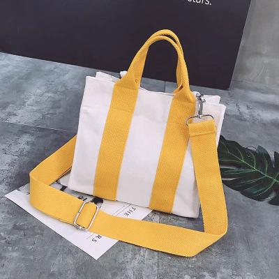 China Fashion Casual Style Custom Loose Single Shoulder With Soft Durable Handle Ziplock Folding Organic Cotton Canvas Tote Bag for sale