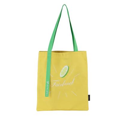 China Factory 20Year Folding Custom Canvas Or Eco RPET OEM Logo Printed Foldable Organic Cotton Recycle Grocery Tote Bag for sale