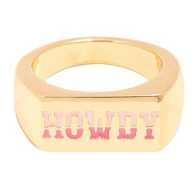 China 2022 New Design Women's Luxury Dubai Jewelry Ring High Quality 14K Gold Plated Brass Casual Chic Multicolor Instagram TRENDS for sale