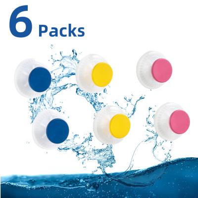 China 6 Pack Suction Shower Durable Waterproof Walls Hang 5Kg Plastic Wall Mounted Loading No Drill Hangs Colorful Suction Cup Hook for sale