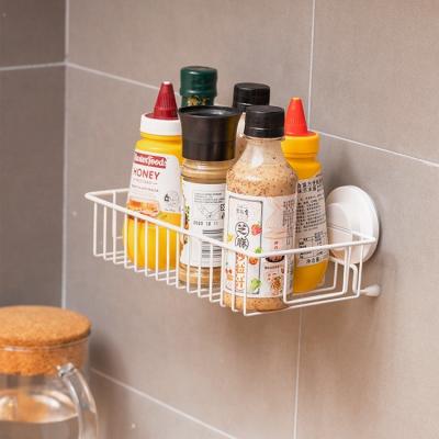 China TAILI Wall Mounted Type Kitchen Storage Triangle Hanging Shelf For Household Kitchen 10KG Hevty Duty Vacuum Suction Cup Kitchen Shelf for sale