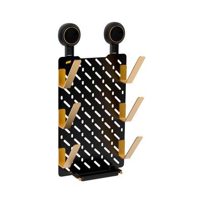 China No Taili Black Gold Series Knife Storage Drill Rack Hold Up To 10 Kg With Suction Cup No Drilling Waterproof for sale