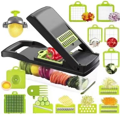 China Home Kitchen Amazon 12 in 1 Vegetable Chopper Food Chopper Onion Chopper Manual Vegetable Mandoline Slicer for sale