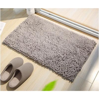 China Sustainable Amazon Thickened Rubber-Soled Polyester Floor Mat Bedroom Home Living Room Bathroom Door Absorbent Non-Slip Mat for sale