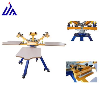 China Full Set Printing T Shirt Screen Printing Machine 4 Color Kit Screen Printing Equipment for sale