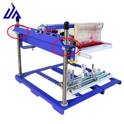 China Garment Shops Manual Cylindrical Cylinder Screen Printing Machine Printers For Piper Decal Printing for sale