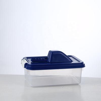 China Wholesale Freshness Keeping 3 in 1 Plastic Airtight Pet Food Dry Storage Box, 10kg Dog Cat Food Container With Scoop/ for sale