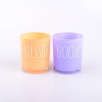 China Wholesale Home Vintage Tealight Decoration Wedding Decoration Candle Glass Candle Holders Containers For Tea Light Candles for sale