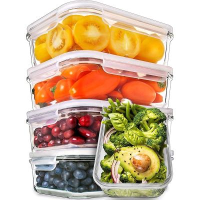 China Microwavable Glass Meal Prep Containers Food Prep Containers With Lids Airtight Food Storage Containers Lunch Boxes for sale