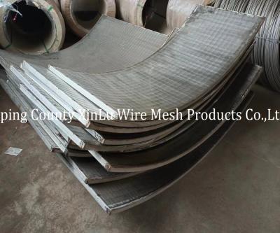 China Industrial Flat V Wire Panel 2.4m Length and Slot 0.1-50mm for Market for sale