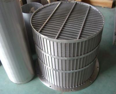 China STAINLESS STEEL WEDGE WIRE ROLL SCREEN / DSM STARCH SCREENS FROM XINLU METAL WIRE MESH FACTORY FOR WEAST TREATMENT for sale