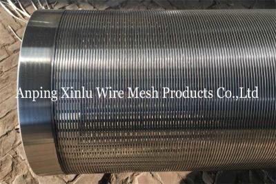 China Johnson Wedge Wire Wraped Continuous Slot Strainer Pipe From Xinlu Metal Wire Mesh for sale