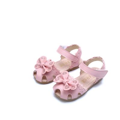 China Lovely Anti-slippery New Design Bow Design Kids Girl Shoes for sale