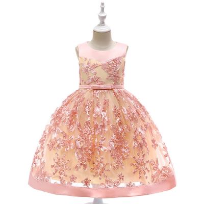 China Elegant Anti-wrinkle Dress Baby Lace Girls Dress Dresses For Kids for sale