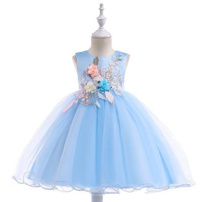 China Anti-Wrinkle Girl Princess Dresses New Fashion O-Neck Dresses Children for sale