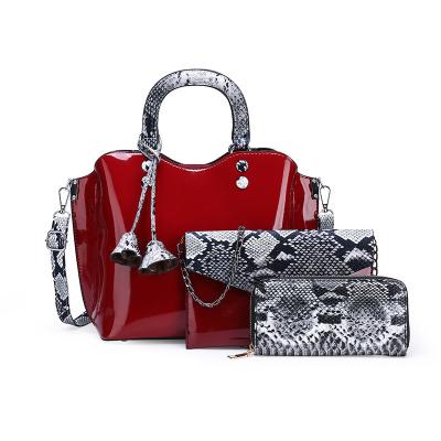 China Fashion High Quality 3pcs Set Shoulder Women Leather Handbag for sale