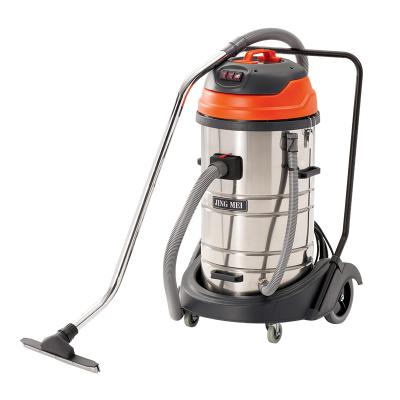 China Car 80L 3000W 3 Motor Large Stainless Steel Industrial Vacuum Cleaners for sale