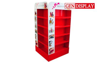 China Red Carton Cardboard Pallet Display , Wine Standee Standee Display for sale