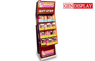 China Pos Customized Cardboard Gift Floor Display Stand , Matt Lamination for sale